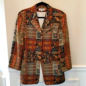 Vintage Tapestry Jacket lightweight and lined